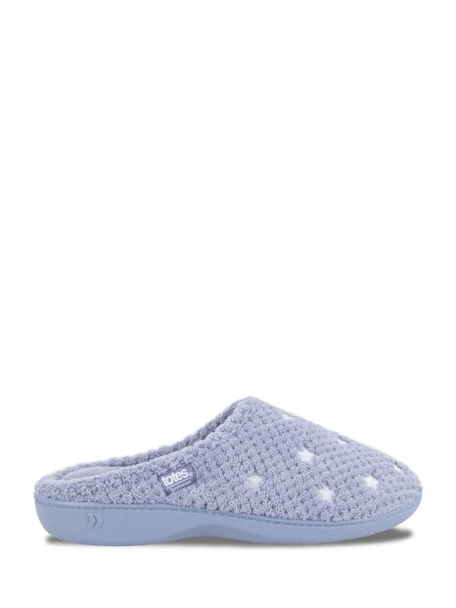 Pantoffels*Totes Isotone Popcorn Terry pantoffelmuiltjes voor dames