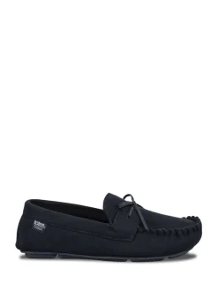 Pantoffels|Totes Isotoner Mens Herringbone Lined Moccasin