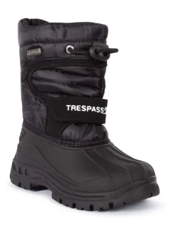 Boots|Trespass Unisex Kids Dodo Black Snow Boots