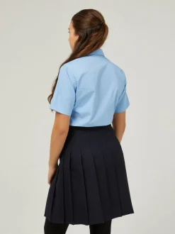 Overhemden En Blouses*Trutex - Verpakking van 2 blauwe schooloverhemden met korte mouwen en regular fit