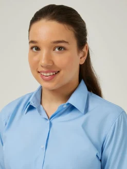 Overhemden En Blouses*Trutex - Verpakking van 2 blauwe schooloverhemden met korte mouwen en regular fit