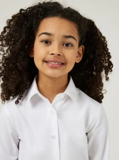 Overhemden En Blouses*Trutex - Verpakking van 3 witte schooloverhemden met lange mouwen en regular fit