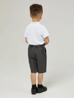 Shorts|Trutex Junior Boys Slim Leg Grey 2 Pack School Shorts