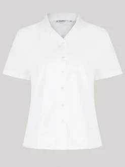 Overhemden En Blouses*Trutex White Cuban Collar Regular Fit Short Sleeve 2 Pack School Shirts