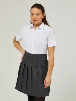 Overhemden En Blouses|Trutex White Regular Fit Short Sleeve 2 Pack School Shirts