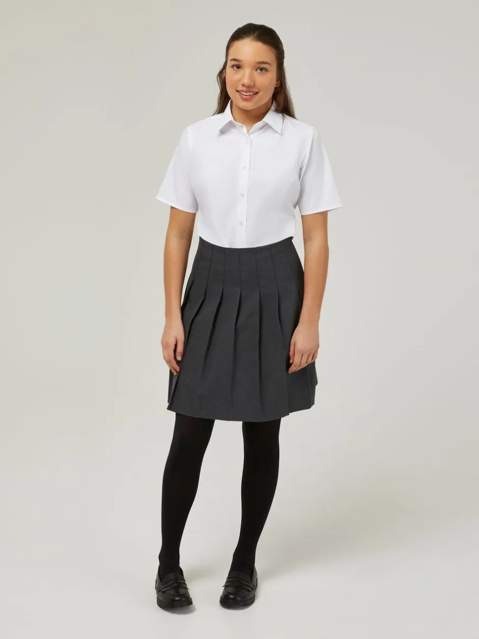 Overhemden En Blouses|Trutex White Regular Fit Short Sleeve 3 Pack School Shirts