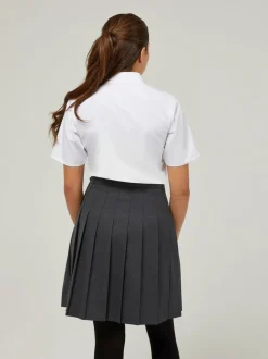 Overhemden En Blouses|Trutex White Regular Fit Short Sleeve 3 Pack School Shirts