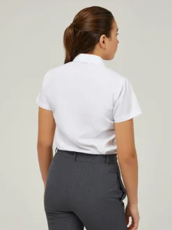 Overhemden En Blouses*Trutex Witte Slim Fit Korte Mouwen 2 Pack School Overhemden