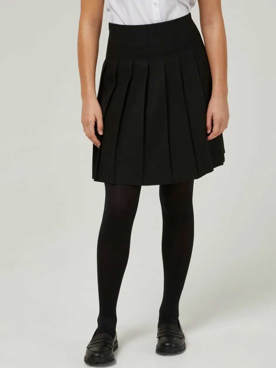 Shorts En Rokken*Trutex Zwarte 20" schoolrok met vaste plooien en stiksels (11-17 jaar)