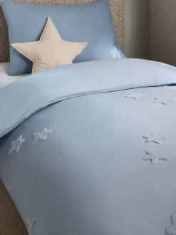 Kinderbeddengoed|Next Tufted Stars Cotton Duvet Cover and Pillowcase Set