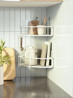 Badkameraccessoires*Umbra - Cubiko doucherek voor in de hoek Wit
