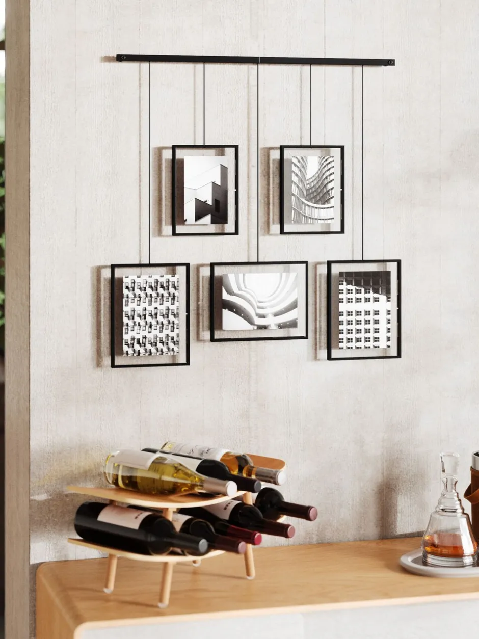 Fotolijsten|Umbra Exhibit 5 Opening Wall Hanging Photo Frame