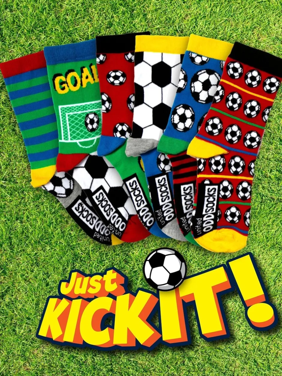 Sokken|United Odd Socks Football Kick Boys Socks 6 Packs