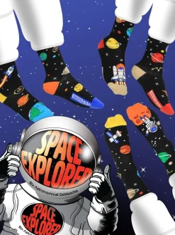 Sokken En Panty's|Sokken|United Odd Socks Space Explorer Socks 3 pack