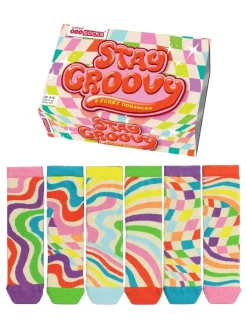 Sokken En Panty's*United Odd Socks Stay Groovy Socks 3 pack