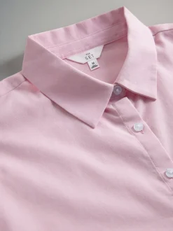 Blouses En Overhemden|Tops En T-Shirts|The Set - verpakking van 2 Oxford-overhemden Vaalroze/Wit
