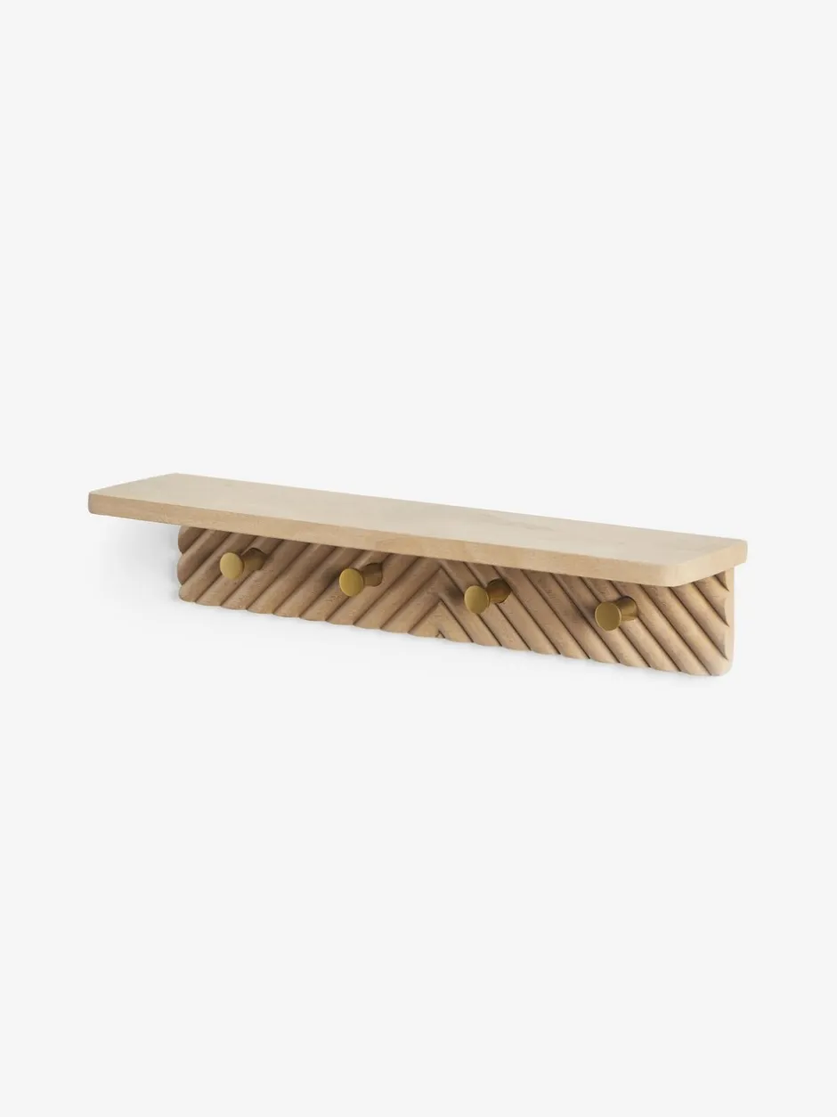 Thuiskantoor|Next Valencia wandplank en haken Natuurlijk