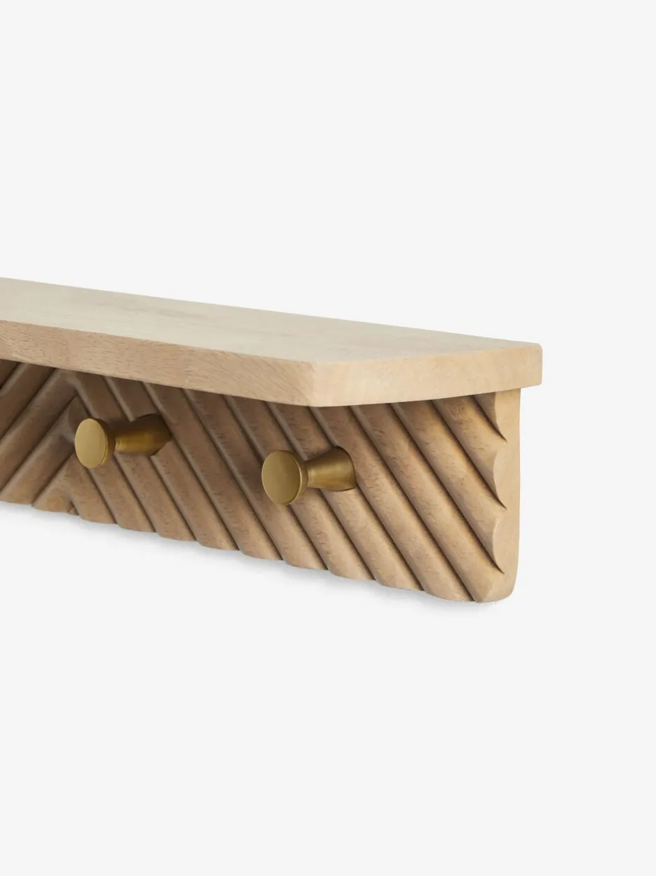 Thuiskantoor|Next Valencia wandplank en haken Natuurlijk