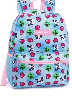 Tassen*Vanilla Underground - 4-delige rugzakset met Minecraft Creeper-print voor meisjes