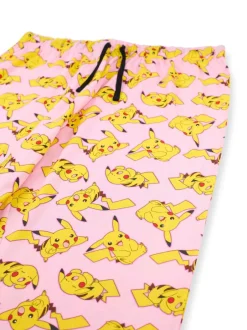 Pyjama's|Loungewear*Vanilla Underground dames Pokemon roze korte mouw lange pijpen 100% katoenen pyjamaset