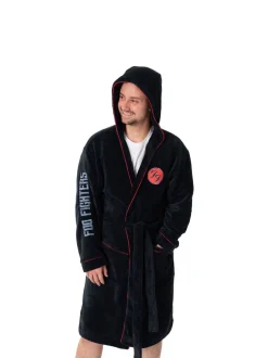 Kamerjassen En Badjassen*Vanilla Underground Foo Fighters Hooded Bathrobe
