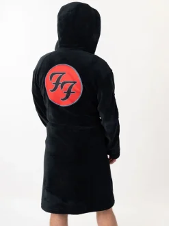 Kamerjassen En Badjassen*Vanilla Underground Foo Fighters Hooded Bathrobe