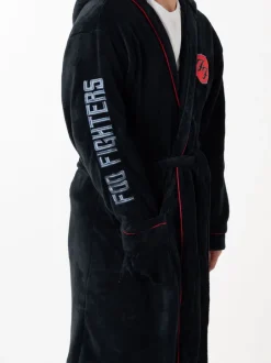 Kamerjassen En Badjassen*Vanilla Underground Foo Fighters Hooded Bathrobe