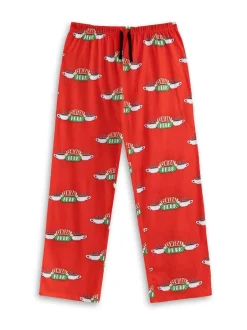 Pyjama's|Loungewear*Vanilla Underground Friends Central Perk Logo Short Sleeve Long Leg Pyjamas Set