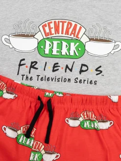 Pyjama's|Loungewear*Vanilla Underground Friends Central Perk Logo Short Sleeve Long Leg Pyjamas Set