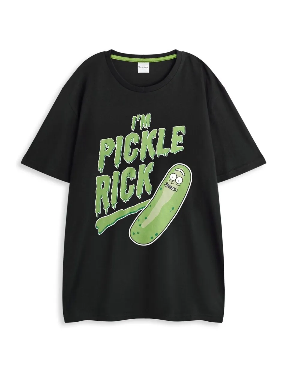 Pyjama's|Vanilla Underground herenpyjama met Rick And Morty-print, meerkleurig, korte mouwen, lange pijpen, 100% katoen