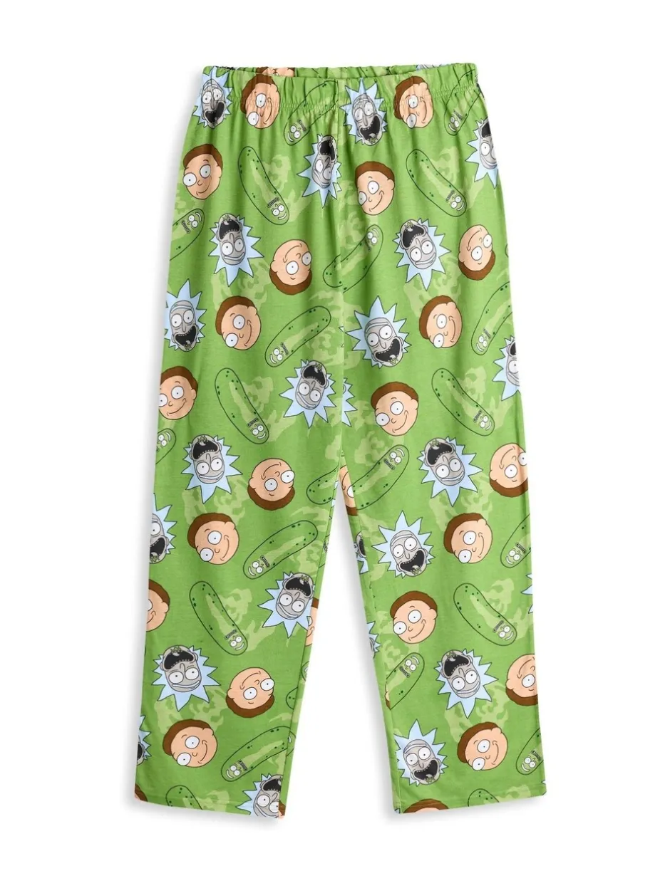Pyjama's|Vanilla Underground herenpyjama met Rick And Morty-print, meerkleurig, korte mouwen, lange pijpen, 100% katoen