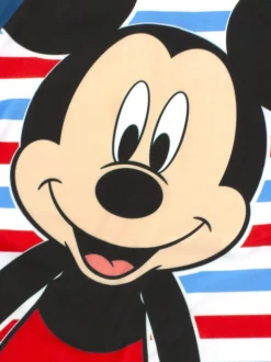 Badkleding|Badkleding*Vanilla Underground jongensbadpak met korte mouwen en gelicentieerde Disney Mickey Mouse-print