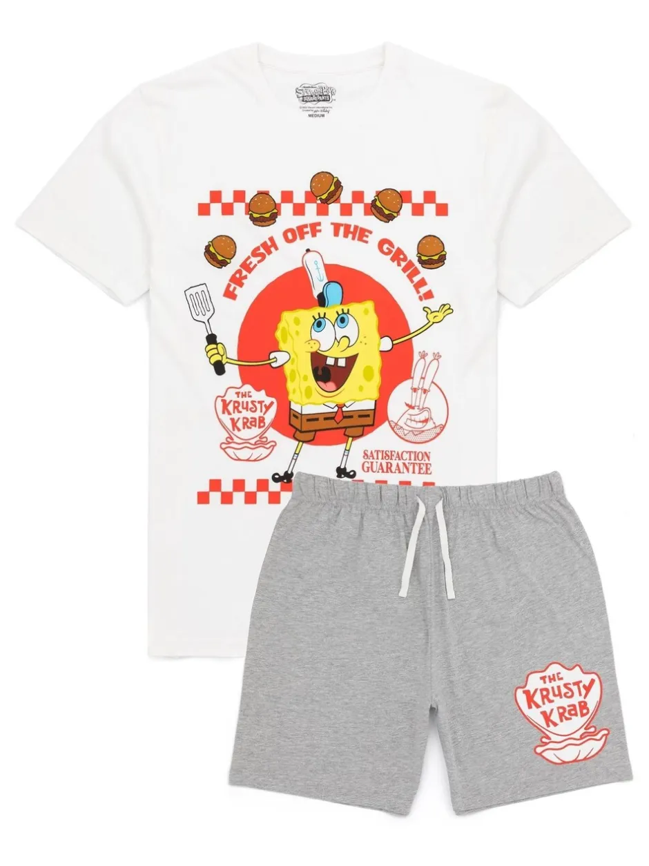 Pyjama's*Vanilla Underground korte SpongeBob pyjama voor heren