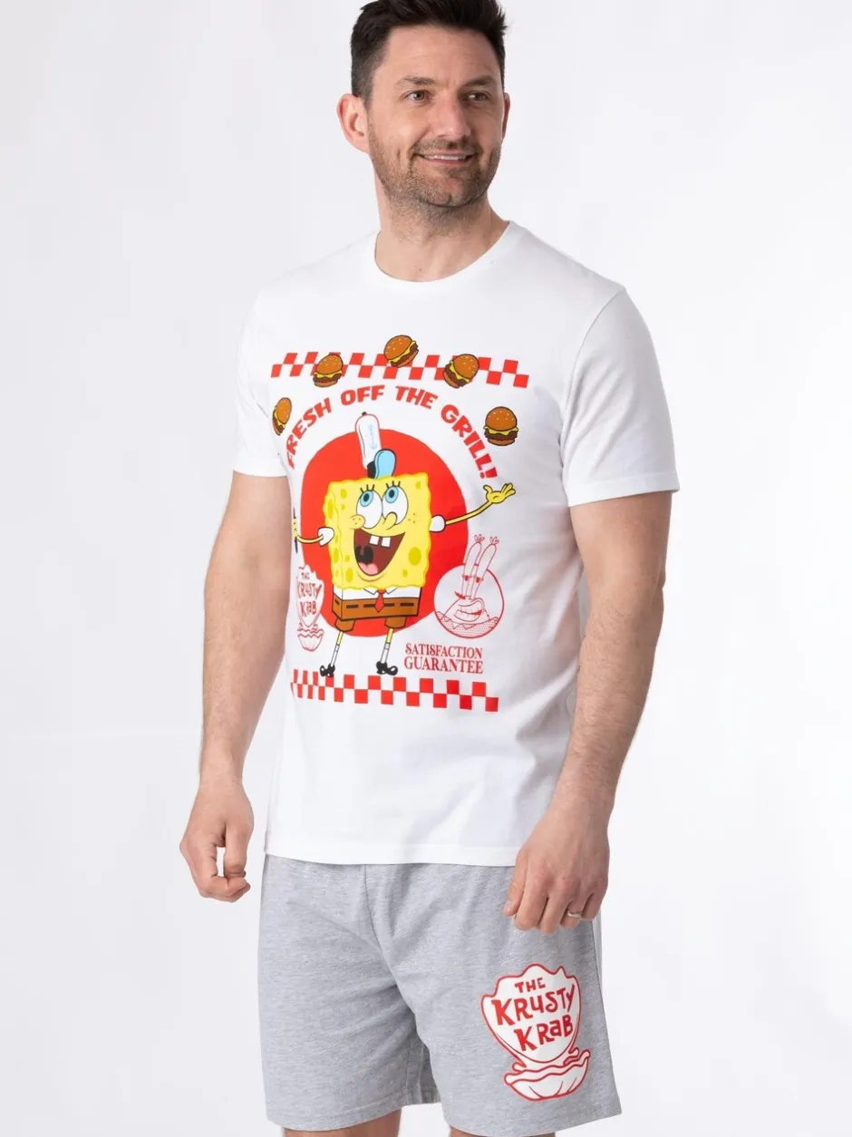 Pyjama's*Vanilla Underground korte SpongeBob pyjama voor heren