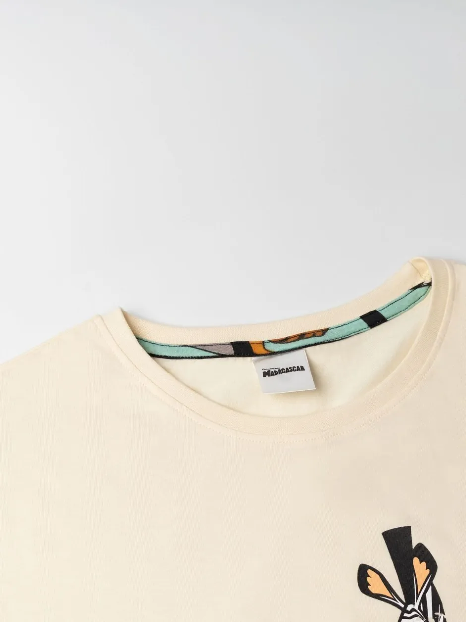Pyjama's*Vanilla Underground Madagascar Cotton Short Sleeve Long Leg Pyjamas Set