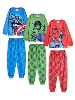 Pyjama's|Nachtkleding En Pyjama's|Vanilla Underground Marvel Jongens Pyjama's 3 Pack