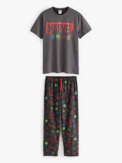Pyjama's|Vanilla Underground Marvel Avengers 100% Cotton Short Sleeve Long Leg Pyjamas Set