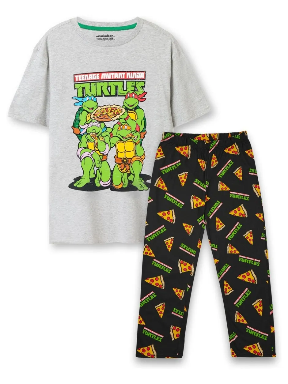 Pyjama's|Vanilla Underground Mens 100% Cotton Teenage Mutant Ninja Turtle Pyjamas