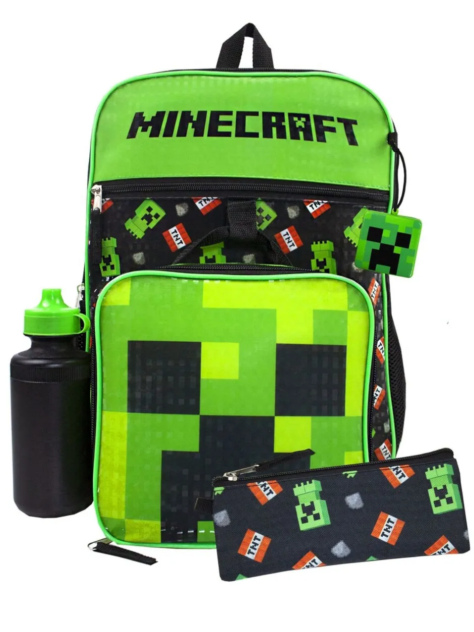 Tassen|Vanilla Underground Minecraft Backpack Set 5 Piece