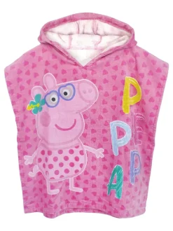 Badkleding|Badkleding|Vanilla Underground Peppa Pig badpak en ponchoset met handdoek voor meisjes.