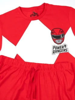 Pyjama's|Vanilla Underground Power Rangers Character Short Sleeve Long Leg Pyjamas Set