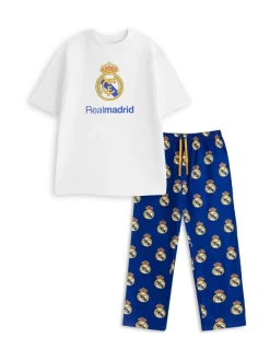 Pyjama's|Loungewear*Vanilla Underground Real Madrid Short Sleeve Long Leg Pyjamas Set