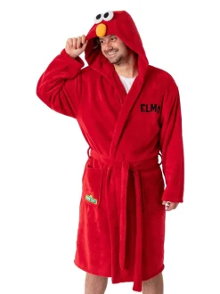 Kamerjassen En Badjassen|Vanilla Underground Sesame Street Elmo Hooded Bath Robe