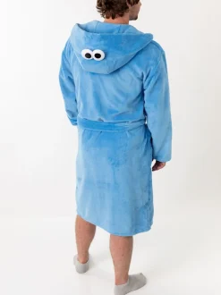 Kamerjassen En Badjassen|Vanilla Underground Sesame Street Cookie Monster Hooded Bath Robe