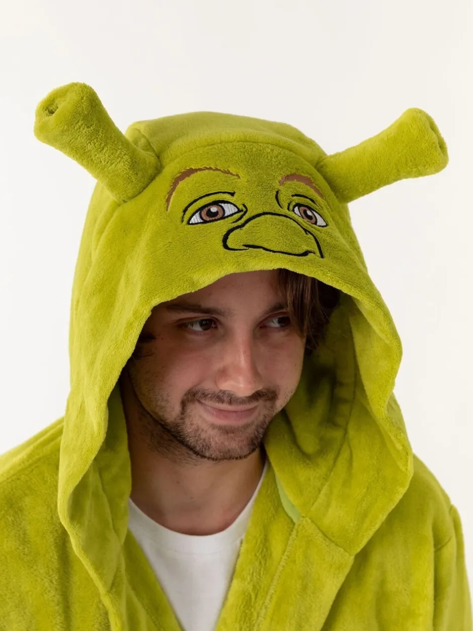Kamerjassen En Badjassen|Vanilla Underground Shrek Hooded Bath Robe