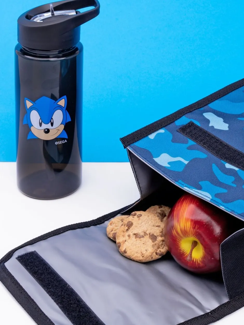 Tassen*Vanilla Underground Sonic the Hedgehog Boys Sonic Placement 4-delige back to schoolset met camouflageprint