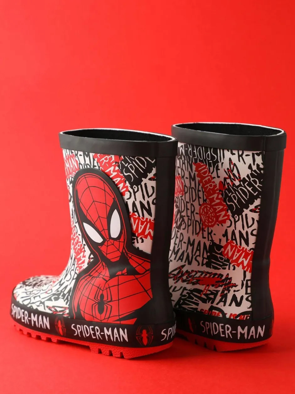 Laarzen*Vanilla Underground Spiderman Boys Wellies with Handles