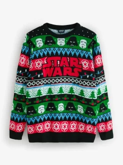 Gebreide Kleding|Vanilla Underground Star Wars Logo Knitted Christmas Jumper
