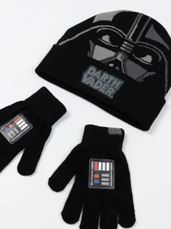 Mutsen, Handschoenen En Sjaals*Vanilla Underground Star Wars Boys Black Beanie and Gloves Set