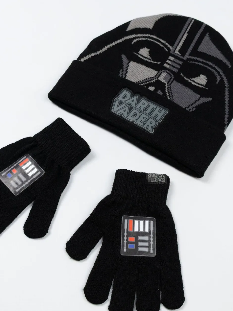 Mutsen, Handschoenen En Sjaals*Vanilla Underground Star Wars Boys Black Beanie and Gloves Set